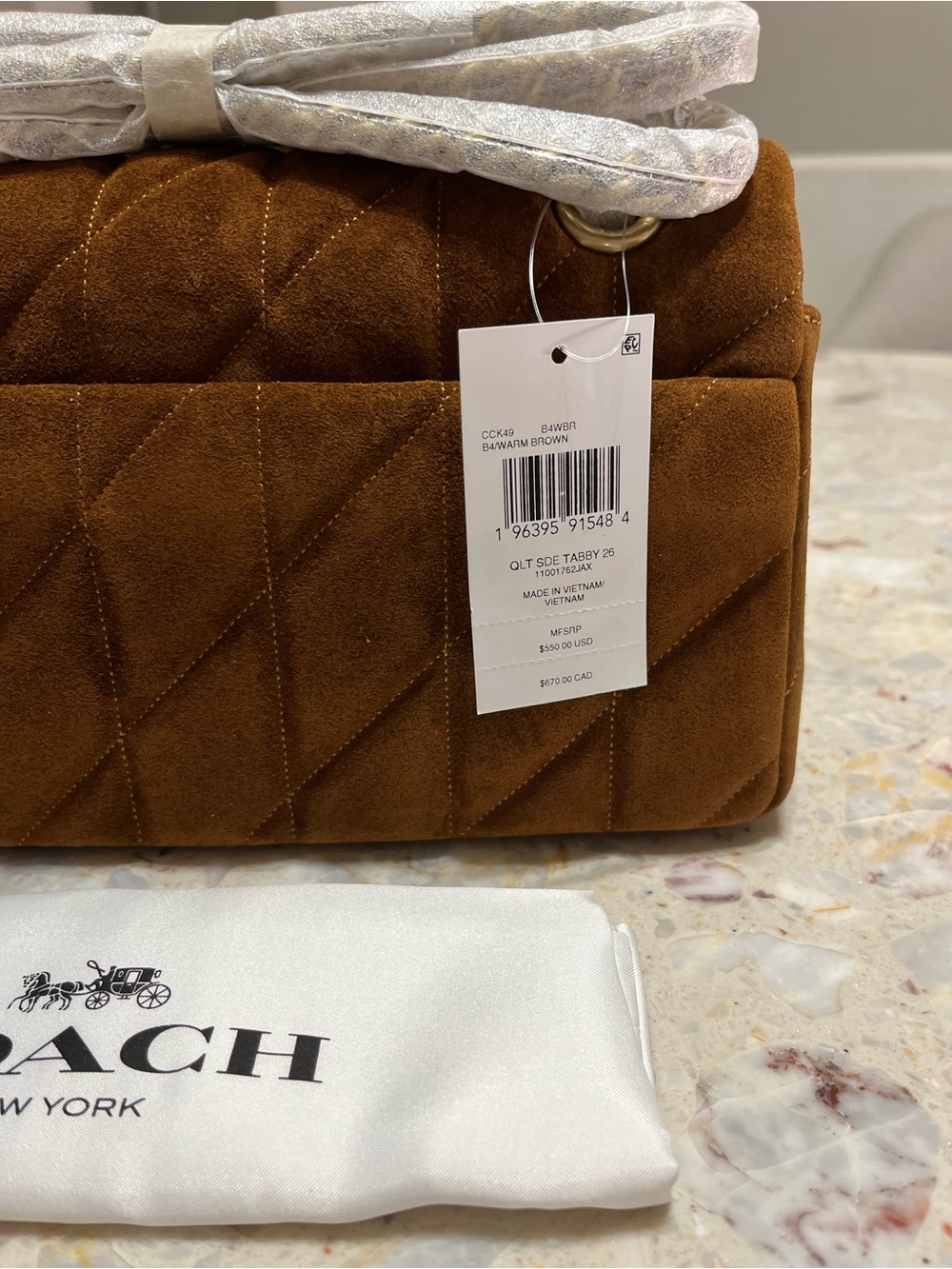 ‼️LAST One Coach Tabby Shoulder Bag 26 With Quilting NWT - Picture 4 of 9
